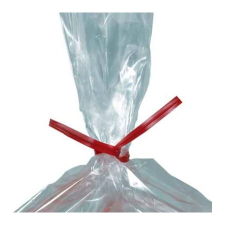 Box Packaging Plastic Twist Ties, 8"L x 5/32"W, Red, 2000/Pack PLT8R